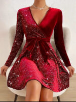 Robe Pour Les Fêtes de noellumineux en soirée