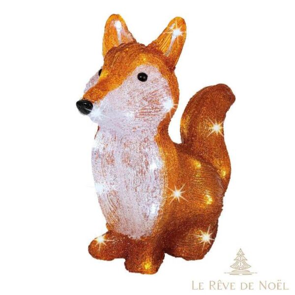 décoration de Noël en acrylique Renard mignon