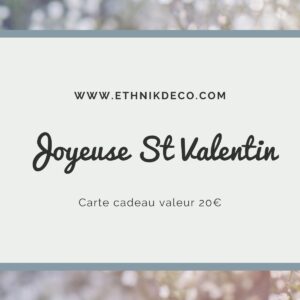 E-Carte cadeau Saint Valentin