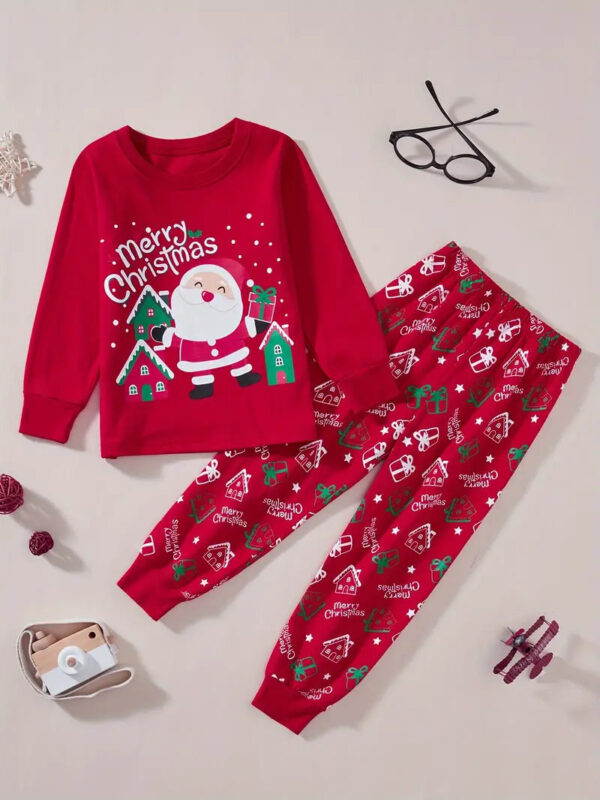 pyjama papa noel rouge enfant