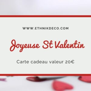 E-Carte cadeau Saint Valentin
