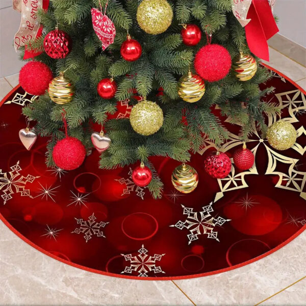 cache pied sapin rouge en feutre