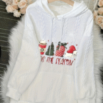 capuche blanc femme pour noellumineux