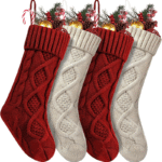 Chaussettes de noellumineux tricotées