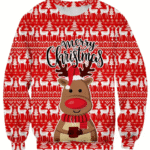 pull de noellumineux rouge