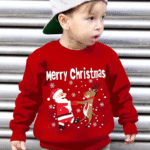 pull moche noel enfant motig pere noellumineux