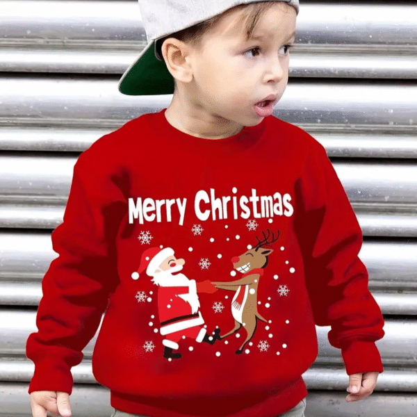 pull moche noel enfant motig pere noel