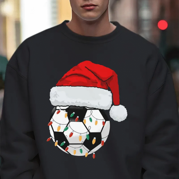 Pull Moche de Noel avec Ballon de Foot