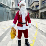 Costume 6 Pieces Pere Noel Adulte velours