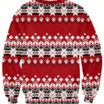 Sweat Rouge avec motif de Noël