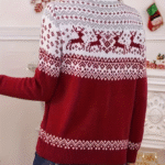 Pull festif motifs rennes