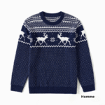 pull de noellumineux avec motif rennes