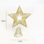 Étoile dorée pour sapin de Noël