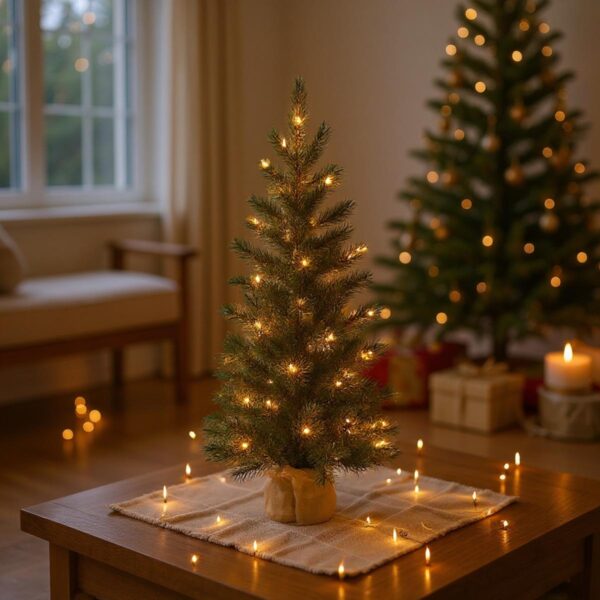 Petit Sapin de Noël Artificiel Ontario avec lumières