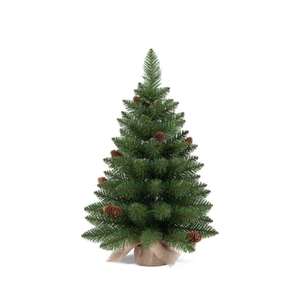 Petit Sapin de Noël Artificiel avec Pommes de Pin Fremont