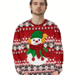 Sweat Noel Homme avec Bonhomme de Neige