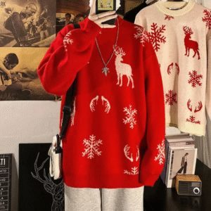 pull de noel moche en tricot