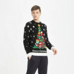 pull de noël avec lumières