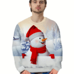Pull homme motif noellumineux