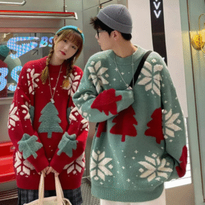 Pull de Noel Couple Oversize