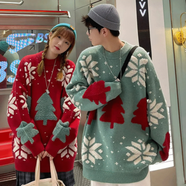 Pull de Noel Couple Oversize