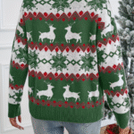 pull hiver motifs renne
