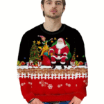 pull motifs père noellumineux lutin