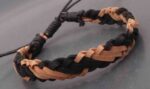 accessoire mode en cuir naturel et noir