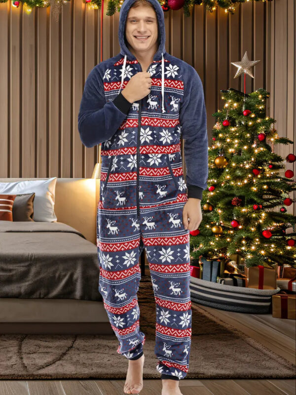 pyjama polaire renne de noellumineux