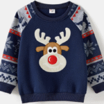 ensemble festif de Noel avec motif renne