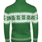 pull festif avec col boutonné