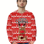 pull rouge de noellumineux