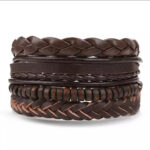 ensemble de bracelets marrons tendance