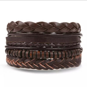 ensemble de bracelets marrons tendance