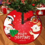 Cache sapin rouge en feutre