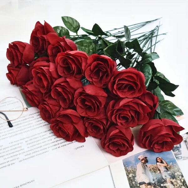 Rose de Noel en tissu élégantes