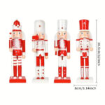 Décor traditionnel avec Casse Noisette Noel Blanc