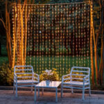 rideau lumineux de double