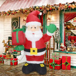 pere noel gonflable rigolo
