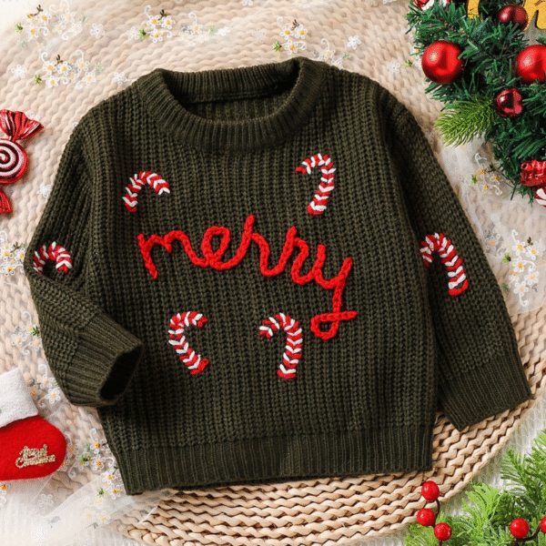 Pull Moche Enfant Tricoté joyeux