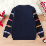 pull enfant joyeux renne