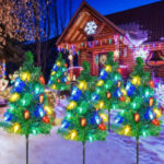 sapins lumineux de Noel solaire