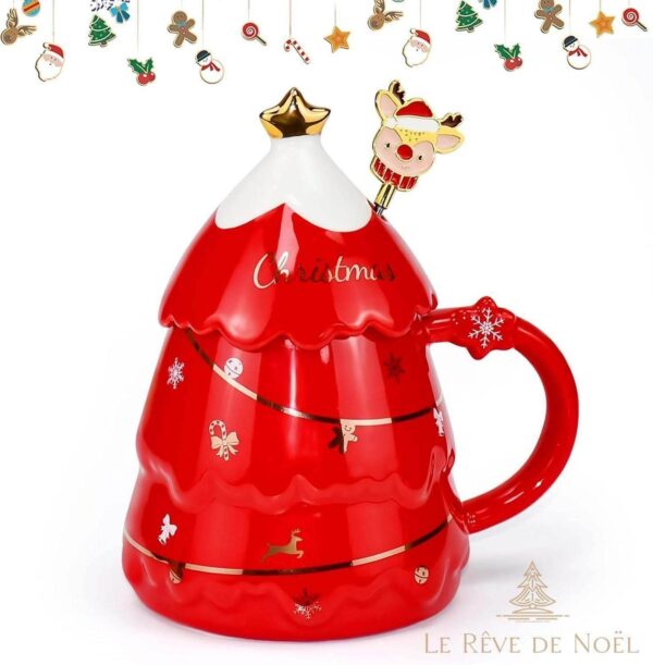 mug de Noël avec sapin