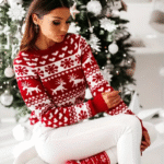 Pull élégant fête Noël