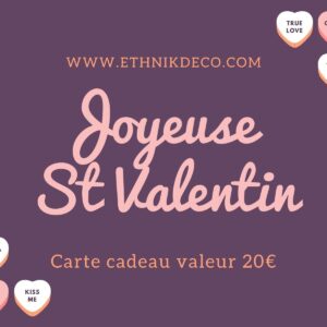 E-Carte cadeau Saint Valentin illustrée