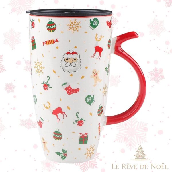 Grand mug de Noël festif