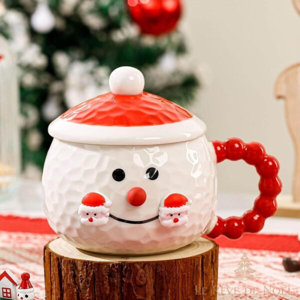 Mug de Noël porcelaine avec design festif