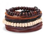 bracelets tendance homme cuir bois