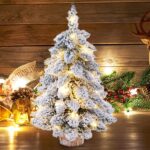 eclatant sapin de Noel Blanc