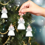 ange de noel en bois